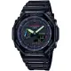 【CASIO 卡西歐】G-SHOCK 虛擬光譜農家橡樹雙顯手錶 母親節 禮物(GA-2100RGB-1A)