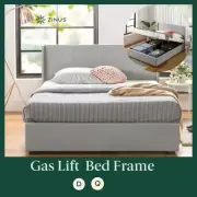 Zinus Bed Frame Queen Double Size Gas Lift Storage Upholstered Mattress Base