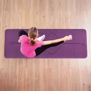 8mm TPE Yoga Mat Exercise Fitness Gym Pilates Non Slip Dual Layer