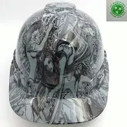 Hard Hat custom hydro dipped ,HUSTLER GIRLS STEEL GREY BULLARD OSHA APPROVED