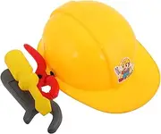 Milisten 1 Set Engineer Tool Realistic Hard Hat Pliers Screwdriver Wrench Pretend Play Construction Gear for Educational Stage Performance Fun Activities