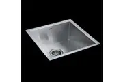 BRIENZ Stainless Steel Kitchen Sink - 510mm Single Bowl Square Corners - Under/Top Mount - 1.0mm Thick