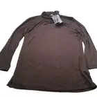 Suzie Couture Women's Turtle Neck Top Petite Small Brown New With Tags