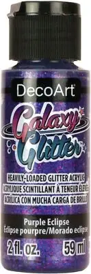 DecoArt Galaxy Glitter Acrylic Paint 2oz Eclipse - Purple