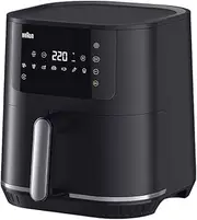 Braun MultiFry 5 HF5030, Air Fryer Oven with 6L Capacity, 80-200° Digital Temperature Control, RealAir Technology, 8 Preset Programs, Touch Control, Dishwasher Safe Basket, 1700W, Matte Black