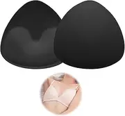 [Ymxil] 1 Pair of Bra Inserts Push Up, Push Up Pads, Bra Pads Removable Inserts, Bra Cups for Sewing into Dress, Bikini Inserts, Push Up, Bra Padding Inserts, Black Bra Inserts, Sweating for Women and Girls,