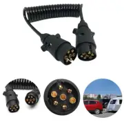 1.5m 7 Pin Trailer Light Board Extension Cable Lead Plug Socket Towing Wire New