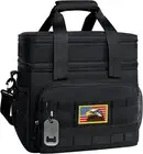 25L Tactical MOLLE Lunch Cooler with 12+ Hours Insulation - Men’s Black Bag
