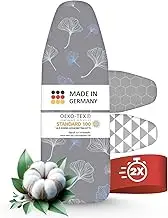 arteneur® - Made in Germany Ironing Board Cover 130 x 45 cm Heat Reflective Elastic Band Oeko-Tex 100 5 Sizes Padding Board Cover for Steam Ironing Station and Steam Iron Ironing Board Cover L