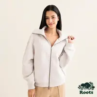 在飛比找momo購物網優惠-【Roots】Roots女裝-率性生活系列 雲朵刷毛立領外套