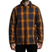 Sullen Art Collective Pilsner Flannel Button Up Long Sleeve Shirt Tattoo