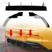 For Volkswagen Golf 8 MK VIII Pro 2021+ Black Rear Bumper Diffuser Spoiler CN