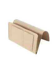 Felt Bedside Couch Storage Bag Pouch Home Organiser Pockets - Cream - Set Of 1