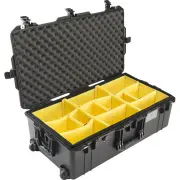 Pelican 1615 Air Case - Black with Padded Yellow Dividers