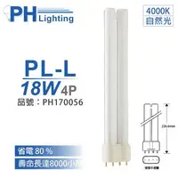 在飛比找森森購物網優惠-3入 【PHILIPS飛利浦】 PL-L 18W 840 冷