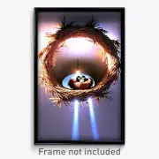 Pixel Art Poster - Outstanding Nest (8 Bit Psychedelic Trippy Video Game Print)