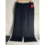 Spanx Pants Black Smooth Perfect Fit Ponte Wide Leg Pull On Womens XLP NEW