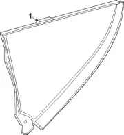 Genuine Nissan Quarter Glass 83307-6GP0A