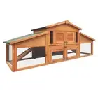 i.Pet Rabbit Hutch Chicken Coop Hutches Outdoor House Large Run Wooden Cage