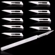 100 Pcs Dental Sterile #11 Surgical Blades with FREE #3 Scalpel Knife Handle