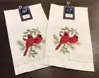 New Christmas C&F Guest Towel Cardinal Tea Towels