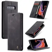 CaseMe Samsung Galaxy S10 Plus Classic Folio Case Cover S10+ G975 Skin [Black]