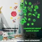Astronaut Glow In The Dark Space Solar System Wall Sticker Kids Room Decor stars