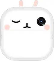 VENEKA 2.4 Inch LCD Print Camera Video Photo Digital Camera Battery Powered Instant Print Camera with Print Paper White