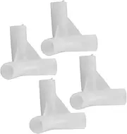 RORPOIR 4pcs Net Bracket Teepee Tent Canopy Connectors Tent Plastic Pipe Stroller Sun Shade Cover Car Seat Net Mosquiteros para Cunas De Bebes Net for Car Dome Abs White