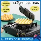 Non-Stick Electric Bubble Egg Cake Maker Oven Waffle Pan Kitchen Baker Machine