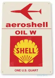 SHELL AVIATION OIL 11 X 8 TIN SIGN AVIATION AIRPLANE AIRCRAFT RETRO SKY HARBOR