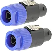 2pcs Four Connector Loudspeaker Connectors Durable Speaker Accessories for Sound Resistant Audio for Lasting Performance