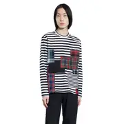 [JUNYA WATANABE] JUNYA WATANABE MAN BLACK & WHITE T-SHIRTS & TANK TOPS Black&White