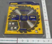 Irwin 15130 7-1/4" Circular Saw Blade New fast usa shipping 184mm 24d brand new