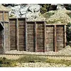 Woodland Scenics ~ New 2025 ~ N Scale ~ Timber Retaining Walls ~ 6 Piece ~ C1160
