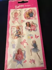 1997 Barbie acid free sticker sheet #3 Puppies and Flowers. Barbie Friends New
