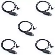 5X 3.5mm USB Charging Cablen For BaoFeng UV-5R 5RA UV-82 UV-9R PLUS UV-6R Radios
