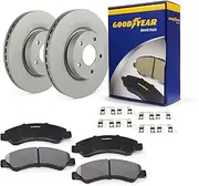 Rear Brake Rotors & Carbon-Ceramic Pads Kit for Jeep Commander Grand Cherokee