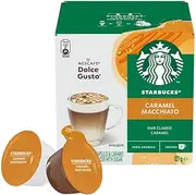 Starbucks Nescafe Dolce Gusto Blonde Caramel Macchiato 12 Coffee Pods (36 Count, Pack of 3)
