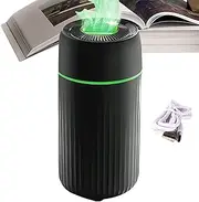 Fire Humidifier, 100ml Flame Air Diffuser Fire Humidifier, Bonfire Diffuser with USB Charging, Oil Diffuser Humidifier, Campfire Humidifier for Bedroom