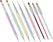 PAMINGONO Professional Nail Art Pens Set 5 Dual Head & 3 Single Head Dotting Tools for Creative Manicure Wear Resistant Nail Accessories for Home Use and Nail Art Designs