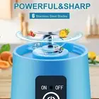 Portable Blender for Shakes and Smoothies,6 Blades Juicer Cup for USB Rechargeab
