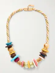 [Chloé] Chloé - Gold-tone Beaded Necklace - One size One size Gold
