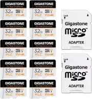 [10X High Endurance] Gigastone Industrial 32GB 10-Pack MLC Micro SD Card, 4K Vid