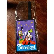 Disneyland Resort & Costco Goofy & Pluto Rubber Luggage Tag