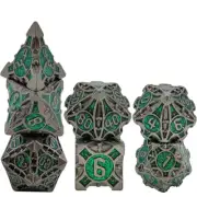 7pcs/set D&D Dice Set Metal Dice Dungeons & Dragons Game Accessories Popular A14