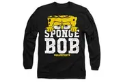 SpongeBob SquarePants Unisex Adult Large Icon T-Shirt (Black) - UTTV10569