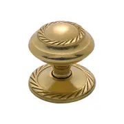 Tradco 3672PB Georgian Cupboard Knob Polished Brass 32mm