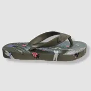 $17 Joules Kids Green Bug Thong Flip Flop Sandal Shoes Size 10