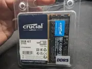Crucial 32GB Kit (2x16GB) DDR5 4800MHz Laptop Memory CT2K16G48C40S5